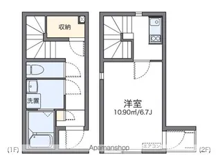 レオネクスト笹木野【104号室】の間取り