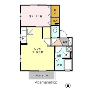 リビングタウン小鹿 E【2階】の間取り