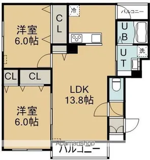 アーバンライフ深堀【2階】の間取り