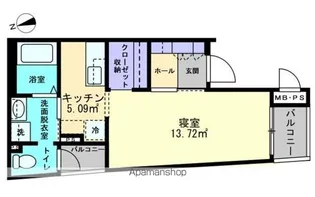 ミュー亀井町【3階】の間取り
