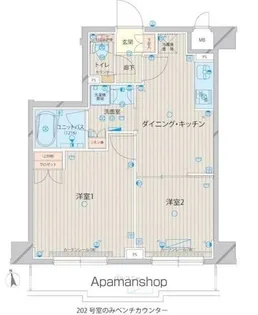 ルーブル上板橋【5階】の間取り