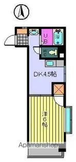 メゾンドコリーヌ【202号室】の間取り