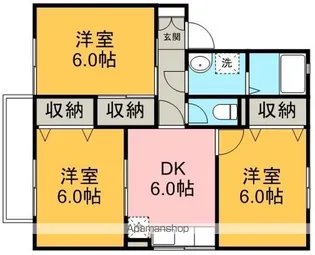 リヴェール高沢Ⅱ・B【2階】の間取り