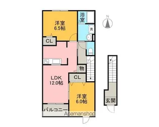 アネシス ティー【2階】の間取り