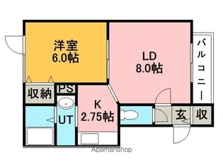 野村ハイツ【2階】の間取り