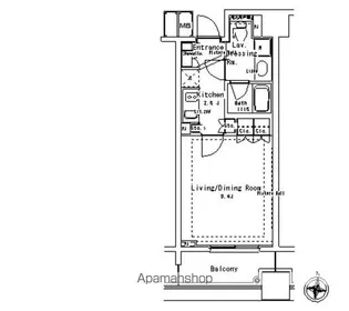 パークアクシス御茶ノ水ステージ【4階】の間取り