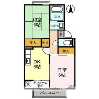 シャルム長土塀 A棟【1階】の間取り
