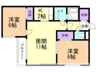 エクセレントMS21【4階】の間取り