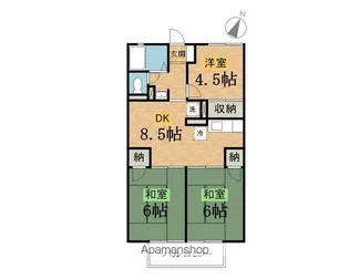 東京都八王子市犬目町【アパート】の間取り