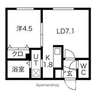 ガーデンコート美園【301号室】の間取り