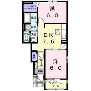 メリータイム Ⅰ【1階】の間取り