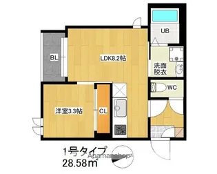 REGALEST LIETO 大橋【3階】の間取り