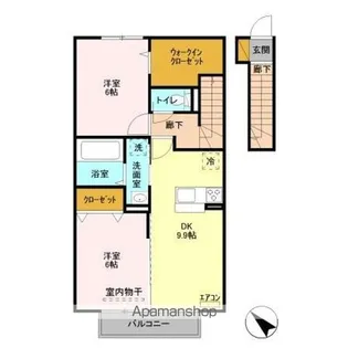 クレール【2階】の間取り