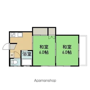 グリーンハウス戸澤【202号室】の間取り