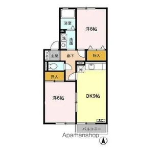 フロイデ山本【2階】の間取り