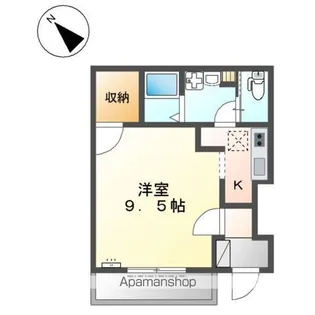 ベルハウスA棟【101号室】の間取り