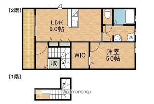LOTUS八幡【2階】の間取り