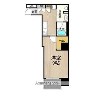 ディオレクレスト東心斎橋【506号室】の間取り