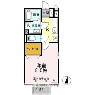 サニーコート丸領 A【2階】の間取り
