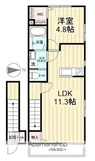 イーストアイリス【2階】の間取り