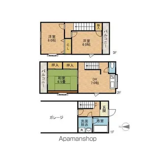 メゾン高西【1階】の間取り