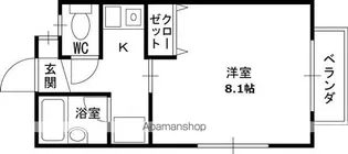 ガーデンズサイド西宮北口【2階】の間取り
