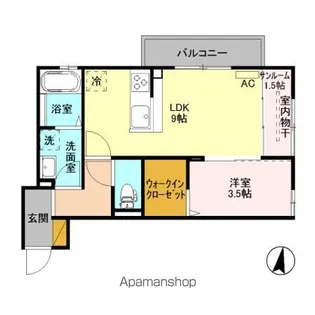 エスポワール【3階】の間取り