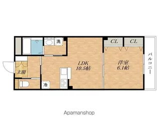 ベルメゾンFⅠ【2階】の間取り