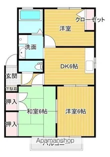 サンシャイン D棟【2階】の間取り