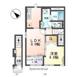 アーバンスカイM【2階】の間取り