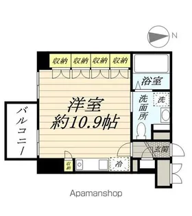 グランカーサ新宿御苑【9階】の間取り