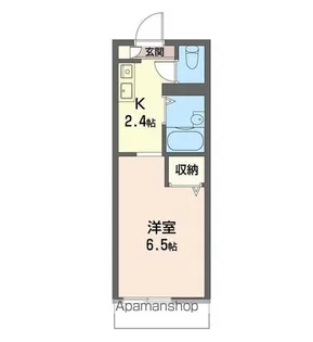 カースルクーム【103号室】の間取り