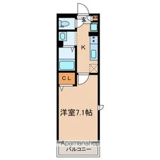 グランメール【306号室号室】の間取り