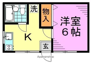 1Rの間取り画像