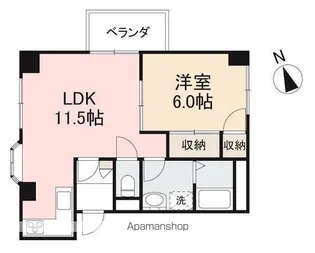 フラワーハイツ【3階】の間取り