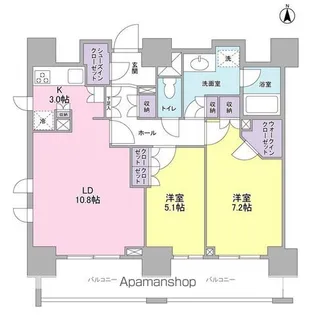 スタイリオ蒲田【2階】の間取り