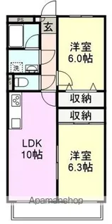 コーポラス野中【1階】の間取り