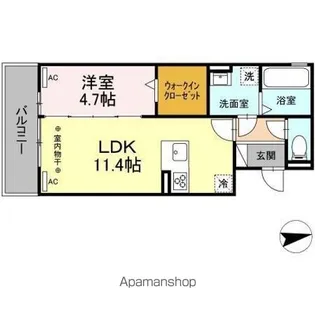 DーHILLS名塚町【3階】の間取り