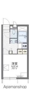 レオパレスサマール梅井【106号室】の間取り