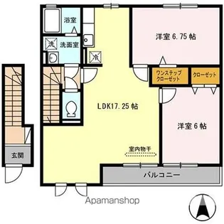 オーク ハイツ A棟【2階】の間取り