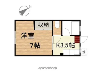シティハイムブルー【2階】の間取り