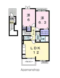 シャルマン・シャトーⅡ【2階】の間取り
