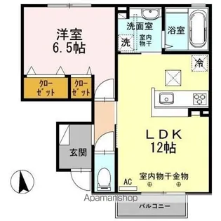 ストーリア有松【1階】の間取り