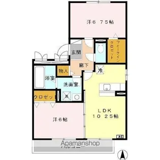 グレイスMAKI【1階】の間取り