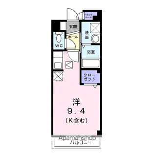 レストインピース【1階】の間取り