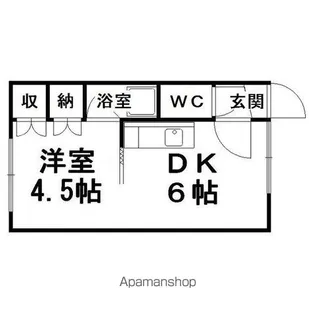 メゾン・ド 愛【206号室】の間取り
