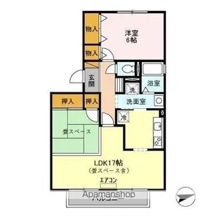 エーデルハイム ABC【2階】の間取り