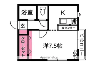 ユニティ青葉【101号室】の間取り