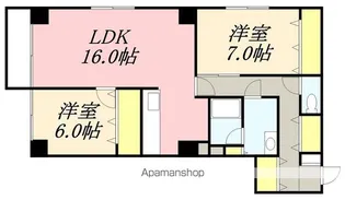 プロシード五稜郭【307号室号室】の間取り