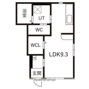 オリエンスB【1階】の間取り